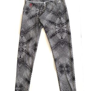 ADIDAS Women's Red/White Stripe 100% Polyester Athletic Track Pants